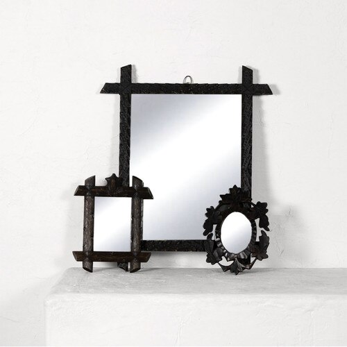 Wooden Mirror Set
